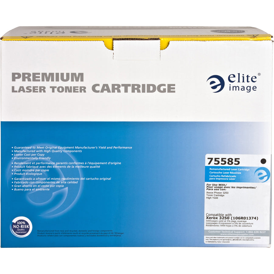 Elite Image Remanufactured Toner Cartridge - Alternative for Xerox (106R01374) - Laser - 5000 Pages - Black - 1 Each - 7