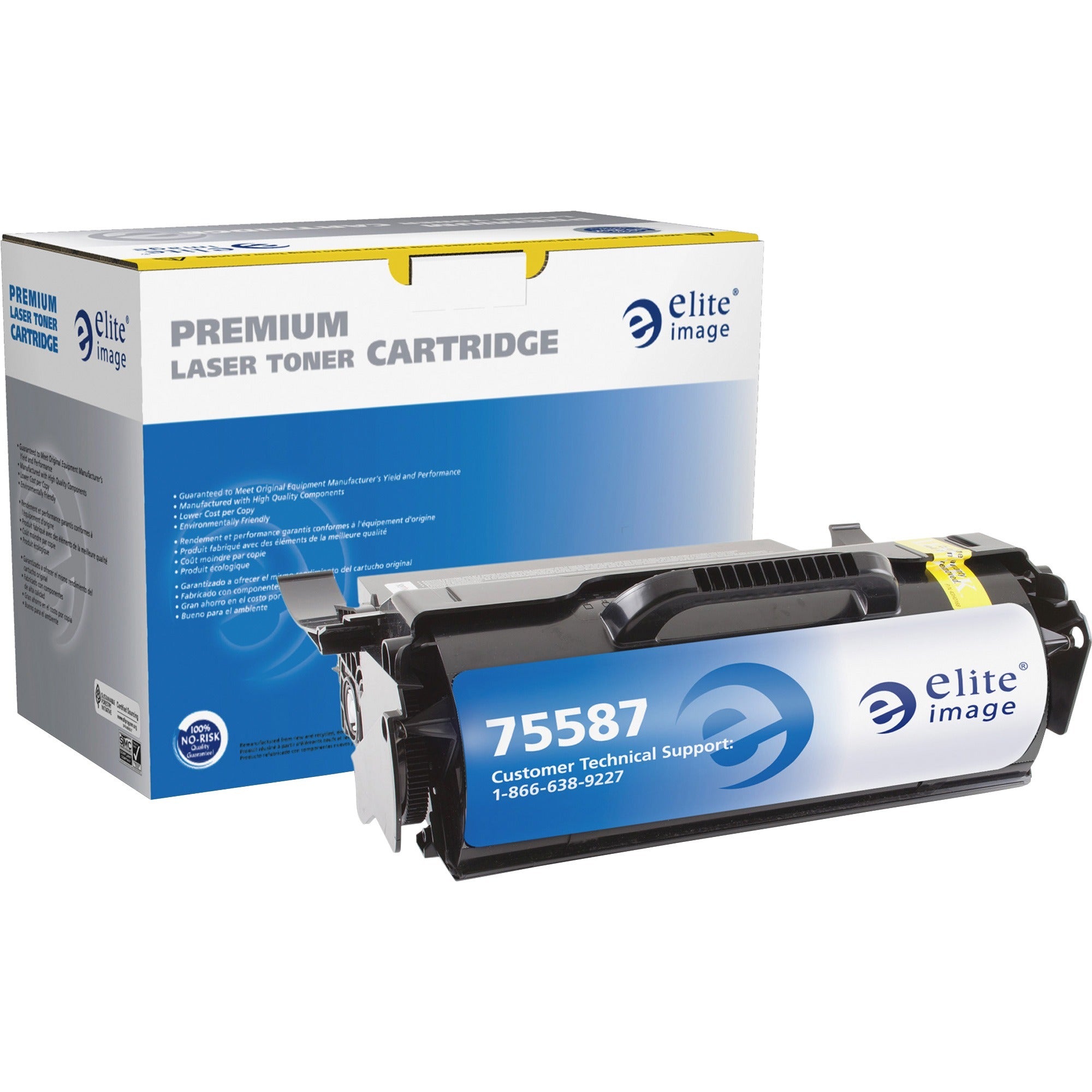 Elite Image Remanufactured MICR High Yield Laser Toner Cartridge - Alternative for Lexmark T650H21A - Black - 1 Each - 25000 Pages - 1
