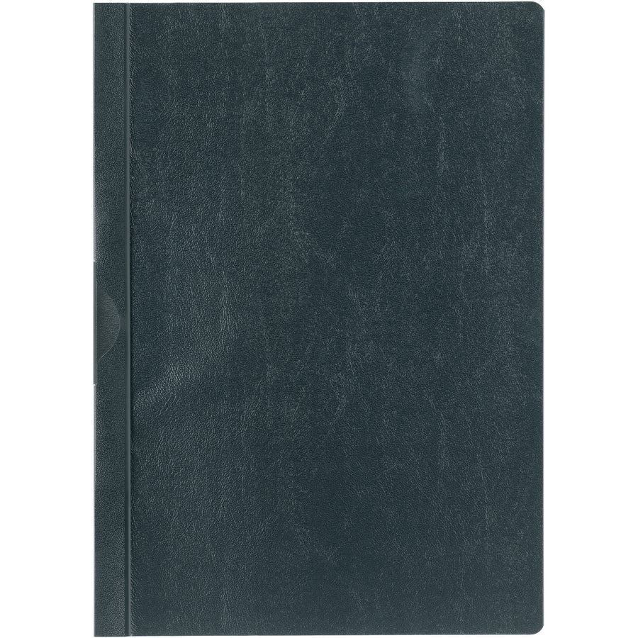 DuraClip Report Cover, Clip Fastener, 8.5 x 11, Clear/Black, 25/Box