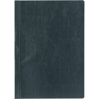 DuraClip Report Cover, Clip Fastener, 8.5 x 11, Clear/Black, 25/Box