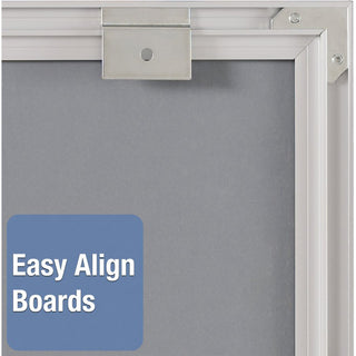 Quartet Matrix 15-employee In/Out Board - 16" Height x 11" Width - White Natural Cork Surface - Magnetic, Durable - Silver Frame - 1 Each