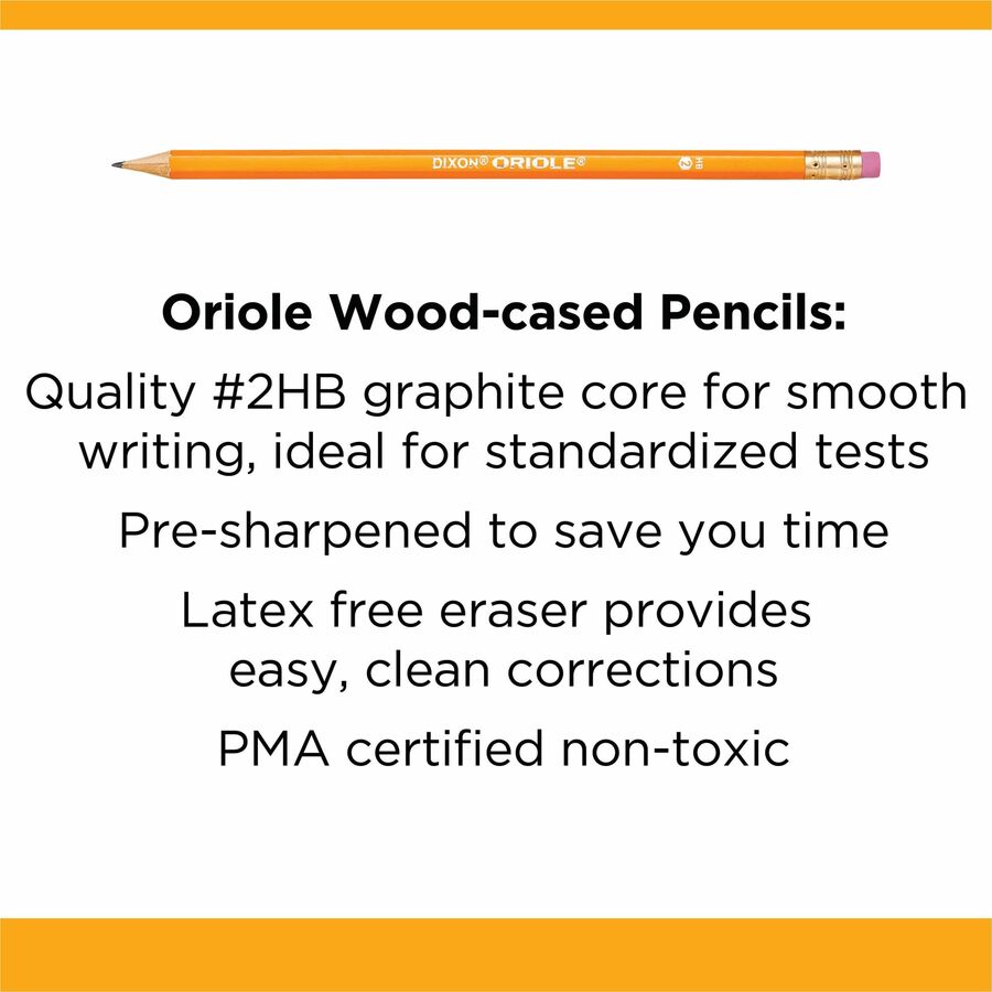 Dixon Oriole Pencil, Sold as 1 Box, 144 Each per Box