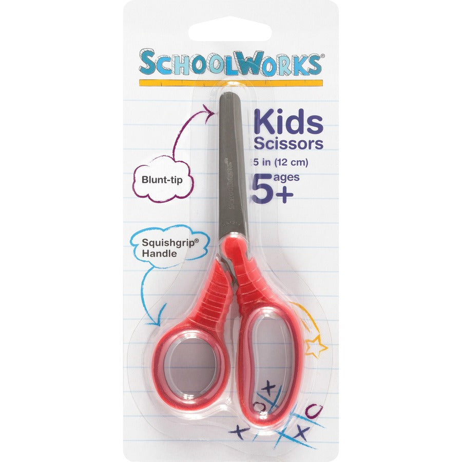 Fiskars Blunt Tip Kids Scissors - 5" Overall Length - Stainless Steel - Blunted Tip - Assorted - 1 Each - 