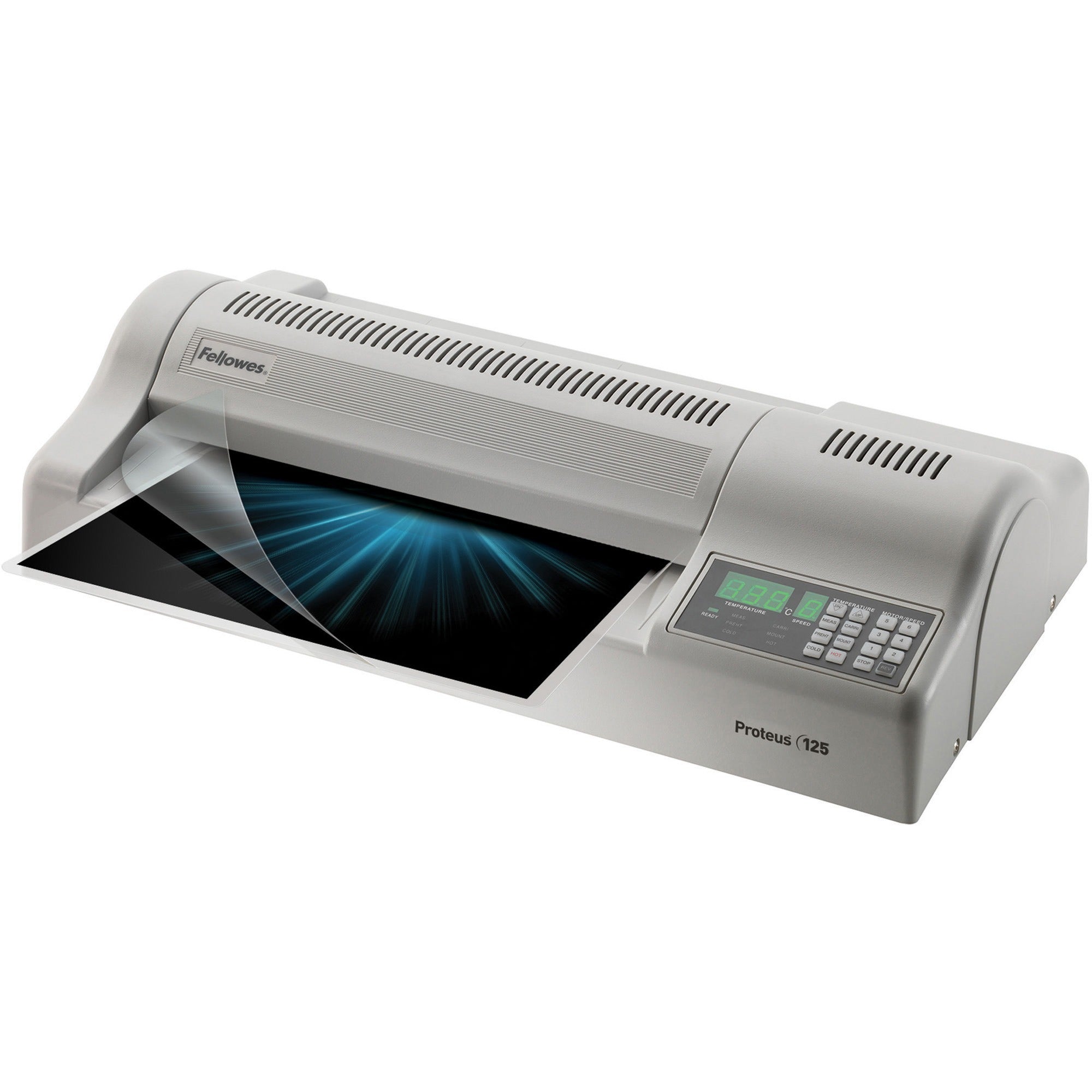 Proteus 125 Laminator, Six Rollers, 12" Max Document Width, 10 mil Max Document Thickness