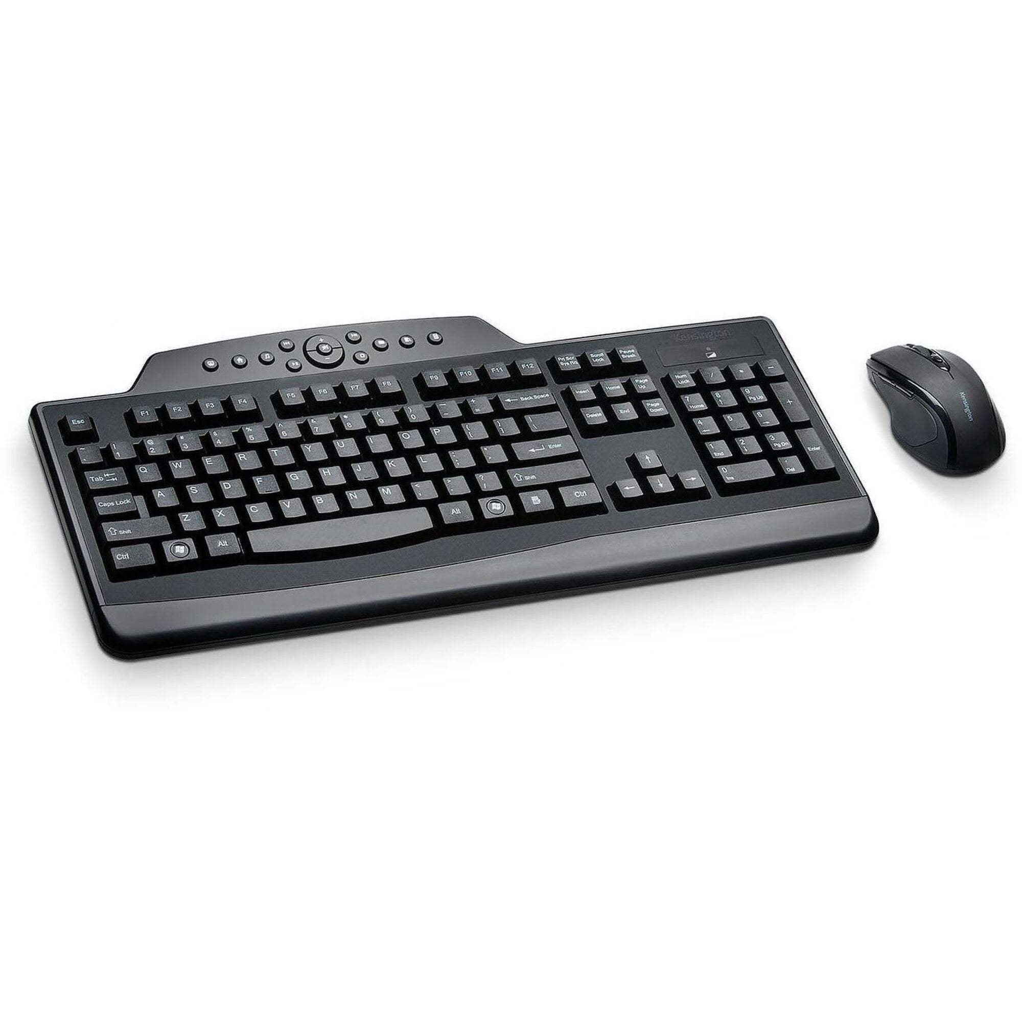 Pro Fit Wireless Media Desktop Set, 2.4 GHz Frequency/30 ft Wireless Range, Black