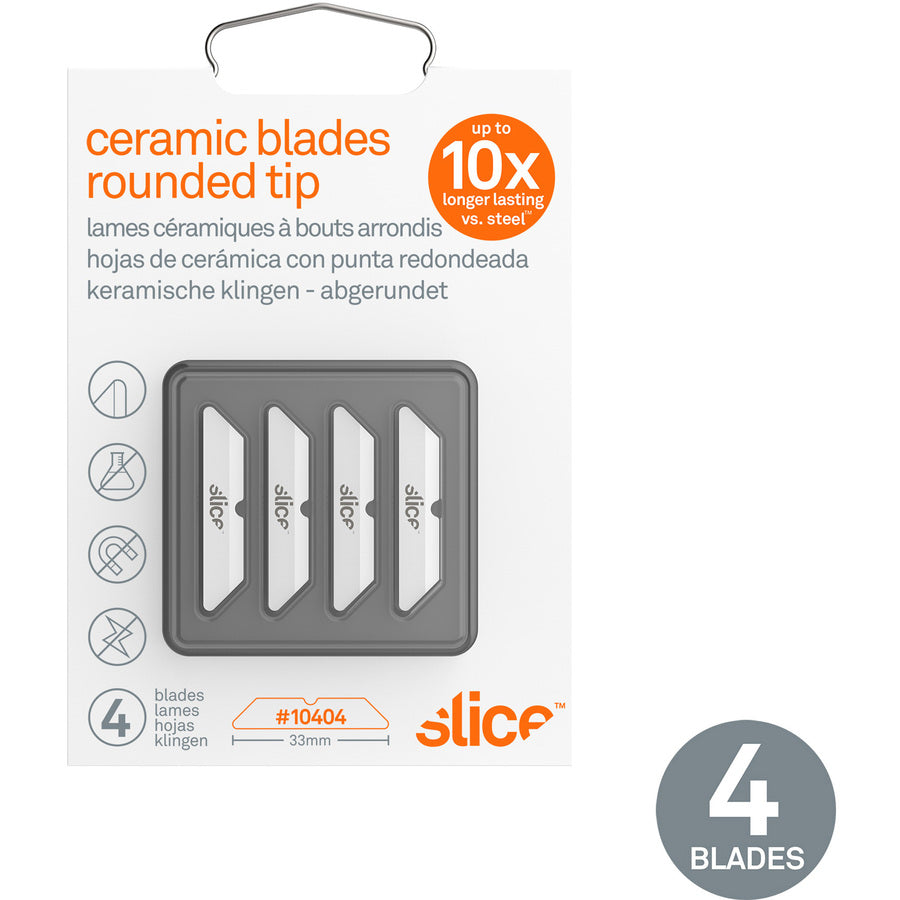 Slice Replacement Blade - 1.30" Length - Rust Resistant, Dual-sided - Ceramic - 4 / Pack