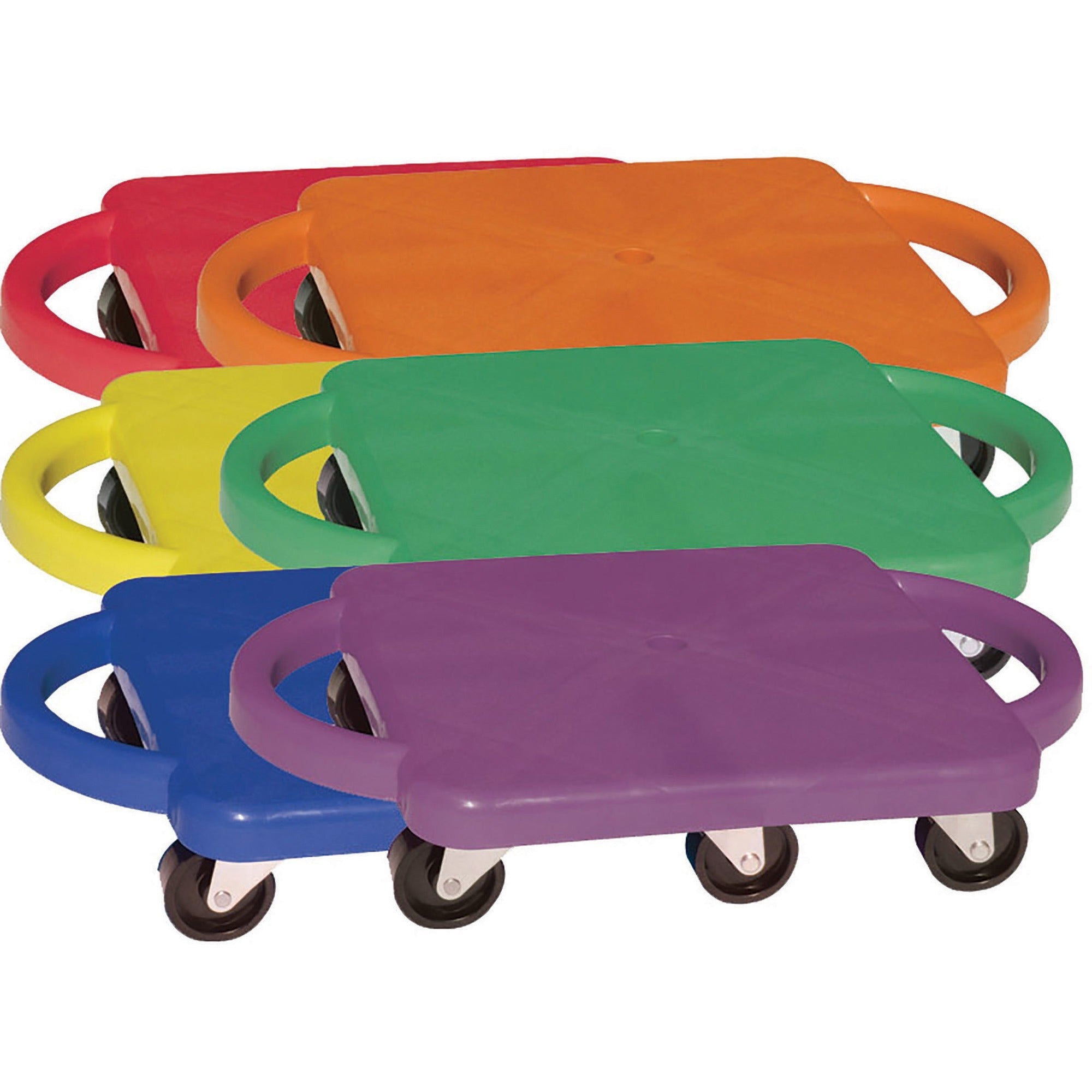 Champion Sports Standard Scooter Set w/Handles - Blue, Green, Orange, Red, Yellow, Purple - Plastic - 