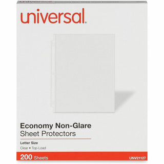 Top-Load Poly Sheet Protectors, Nonglare, Economy, Letter, 200/Box