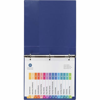 Avery Customizable Table of Contents Dividers, Ready Index(R) Printable Section Titles, Preprinted 1-15 Multicolor Tabs, 3 Sets (11074)