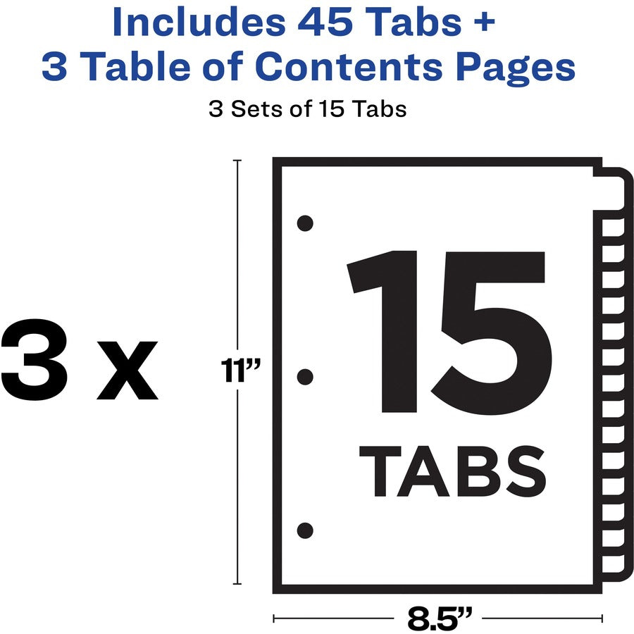 avery-customizable-table-of-contents-dividers-ready-indexr-printable-section-titles-preprinted-1-15-multicolor-tabs-3-sets-11074_ave11074 - 5
