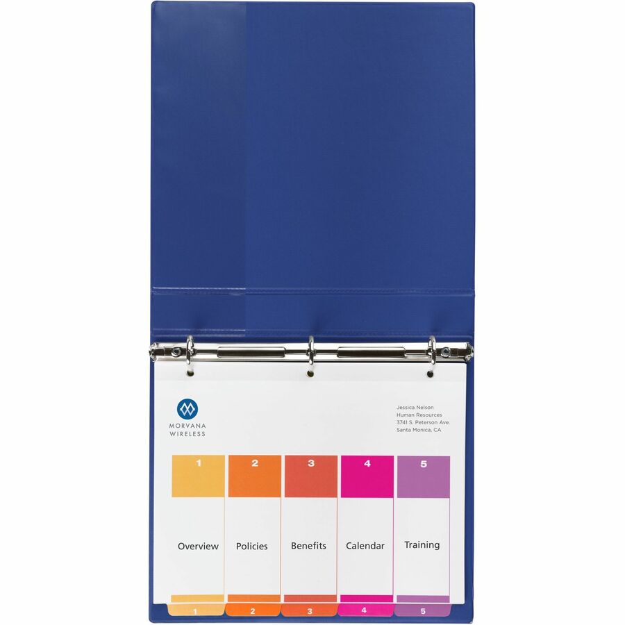 Avery Customizable Table of Contents Dividers, Ready Index(R) Printable Section Titles, Preprinted 1-5 Multicolor Tabs, 3 Sets (11070)