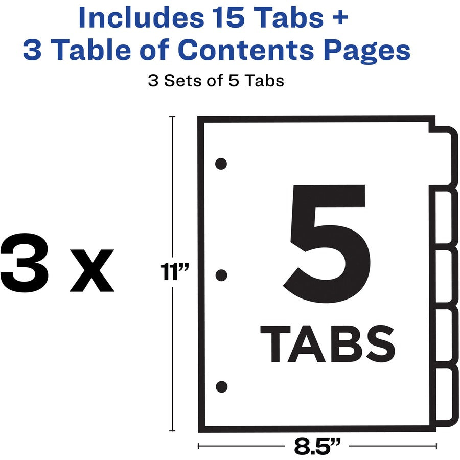 avery-customizable-table-of-contents-dividers-ready-indexr-printable-section-titles-preprinted-1-5-multicolor-tabs-3-sets-11070_ave11070 - 8