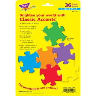 Trend Accents Interlocking Puzzle - 5.50" - Theme/Subject: Learning - 6-10 Year36 Piece