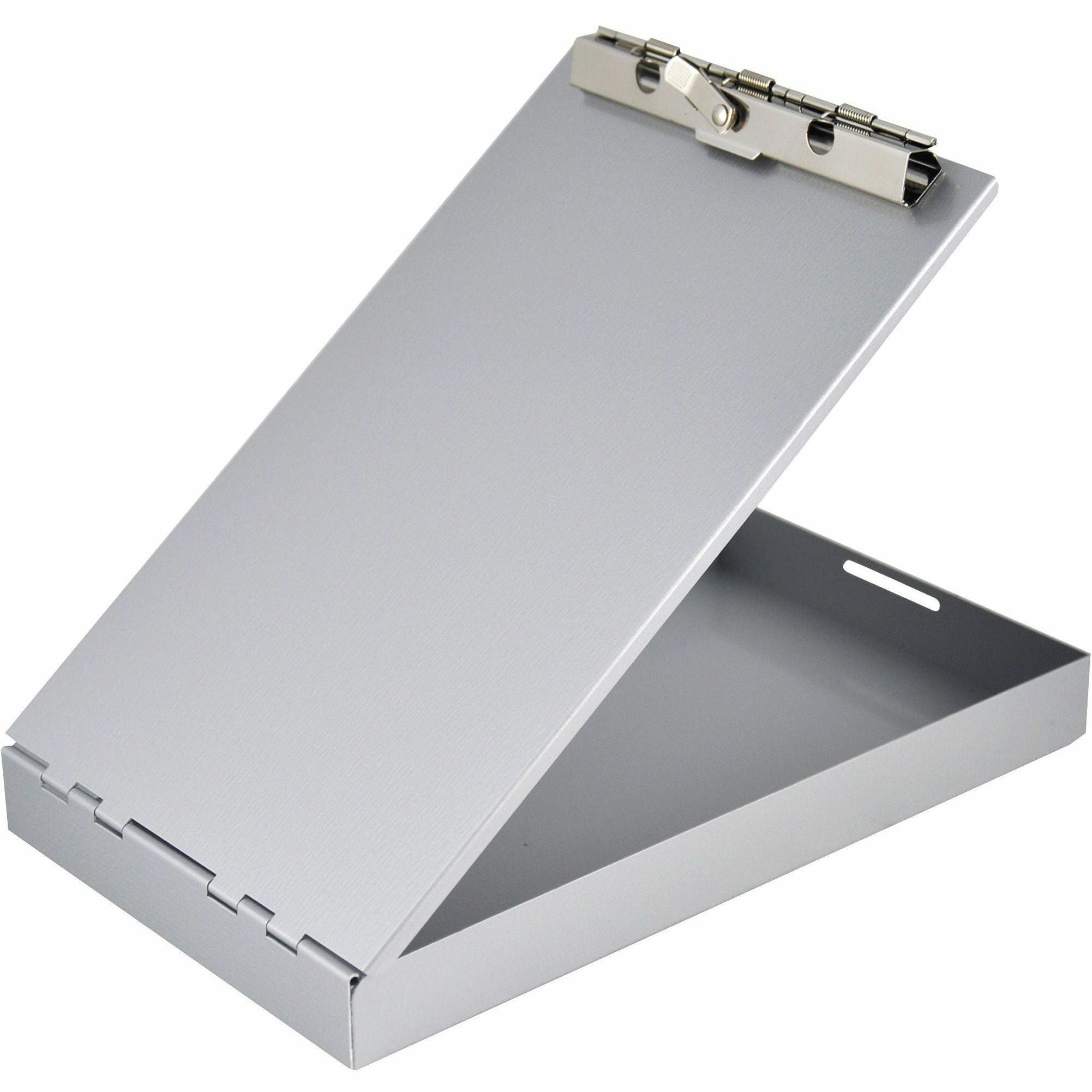 Saunders Recycled Aluminum Redi-Rite Clipboard - Top Opening - 6" x 9" - Aluminum - Silver - 1 Each - 