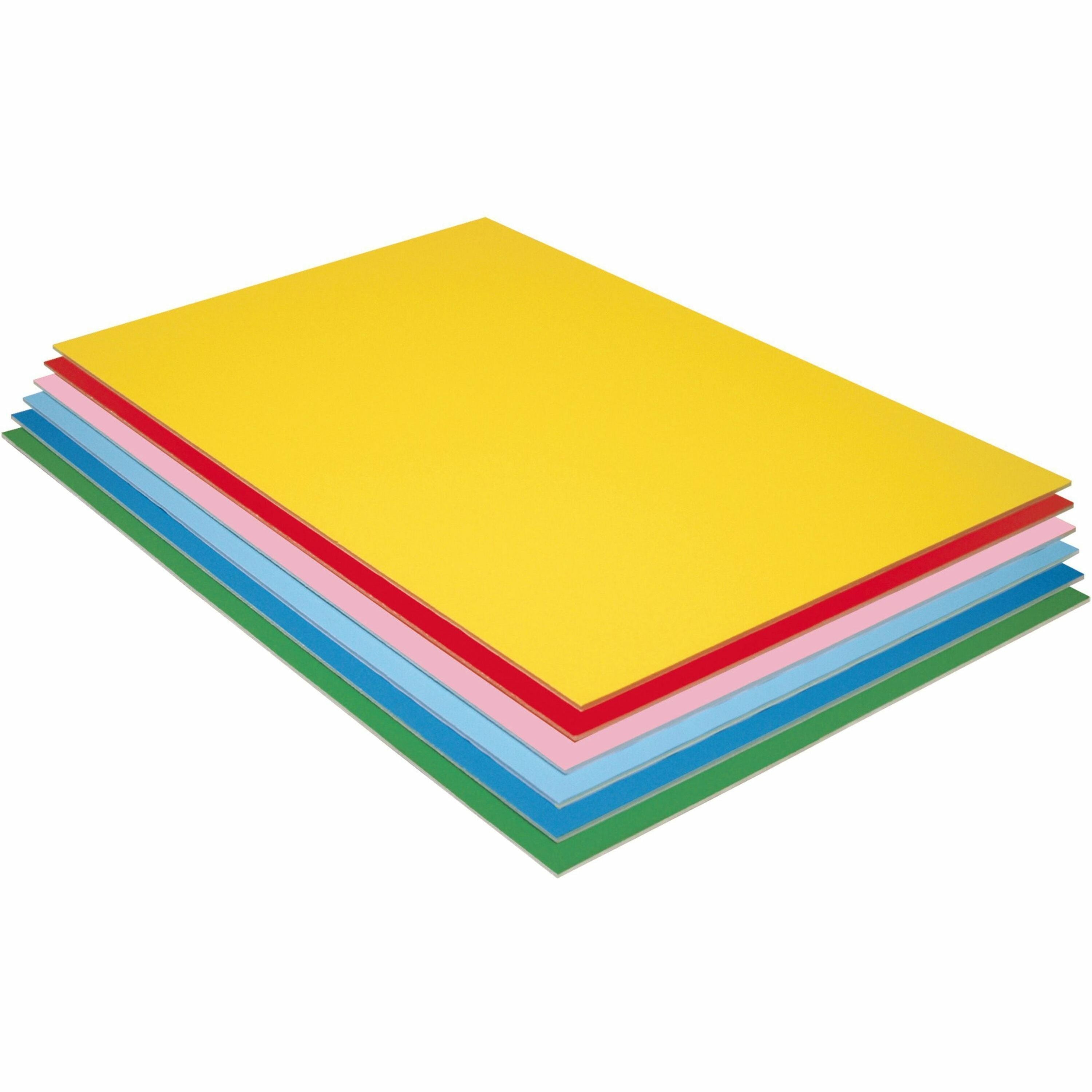 UCreate Economy Foam Boards - 30"Height x 20"Width - 12 / Carton - Assorted - Foam - 