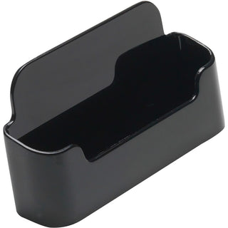 Deflecto Single Business Card Holder - 1.8" x 3.9" x 1.4" x - Plastic - 1 Each - Black