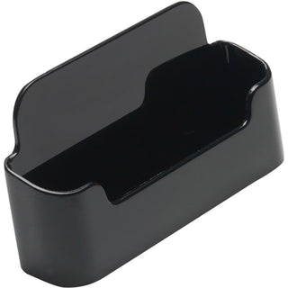 Deflecto Single Business Card Holder - 1.8" x 3.9" x 1.4" x - Plastic - 1 Each - Black - 