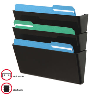 deflecto-stackable-docupocket-set-3-pockets-7-height-x-13-width-x-4-depth-durable-black-1-each_def73604 - 3