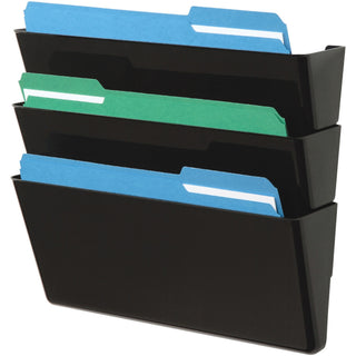 deflecto-stackable-docupocket-set-3-pockets-7-height-x-13-width-x-4-depth-durable-black-1-each_def73604 - 1