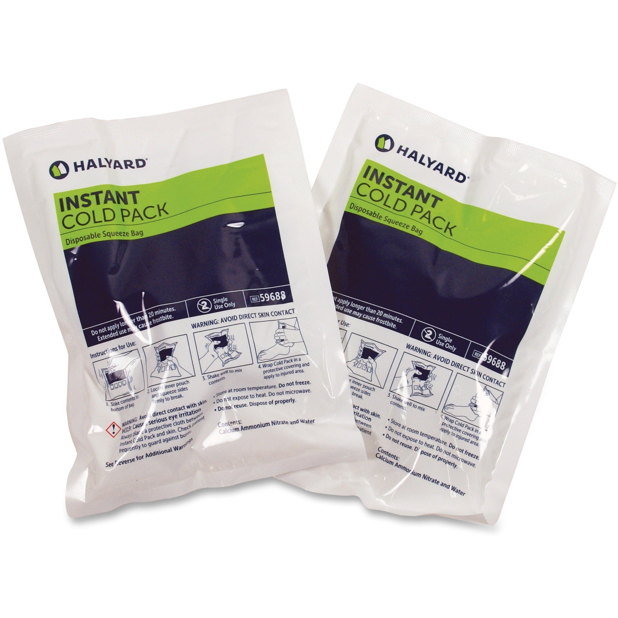 Halyard Instant Cold Pack - 6.3" x 8.5" - 24 / Carton