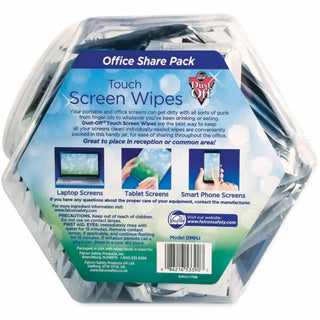 Touch Screen Wipes, 5 x 6, Citrus, 200 Individual Foil Packets in an Easy Grab Jar