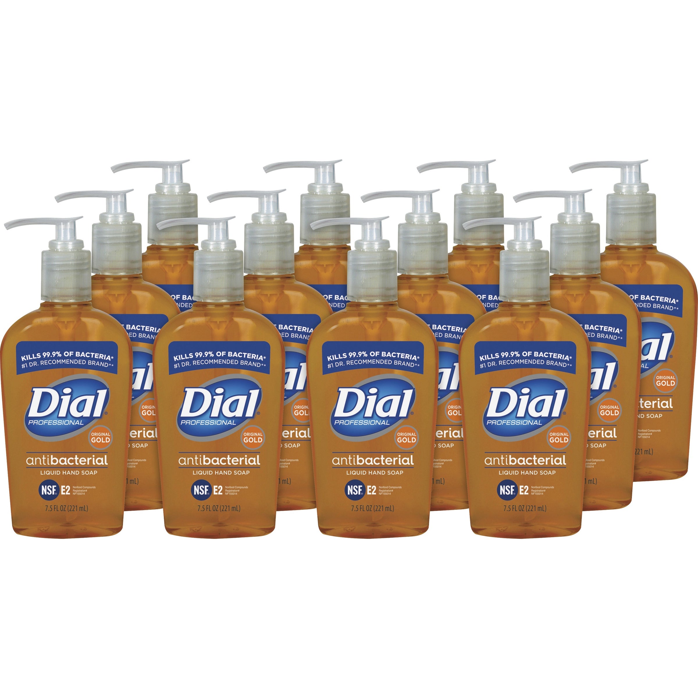 Gold Antibacterial Liquid Hand Soap, Floral, 7.5 oz Pump, 12/Carton