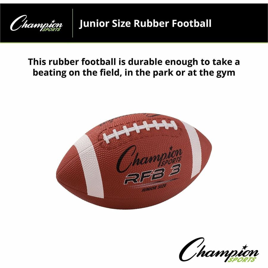 Rubber Sports Ball, For Football, Junior Size, Brown