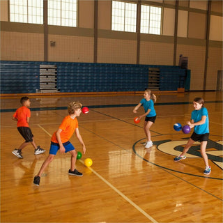 Rhino Skin Dodge Ball Set, 6" Diameter, Assorted Colors, 6/Set