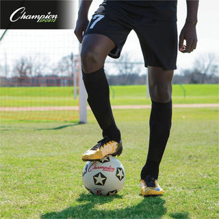 Rubber Sports Ball, For Soccer, No. 5 Size, White/Black
