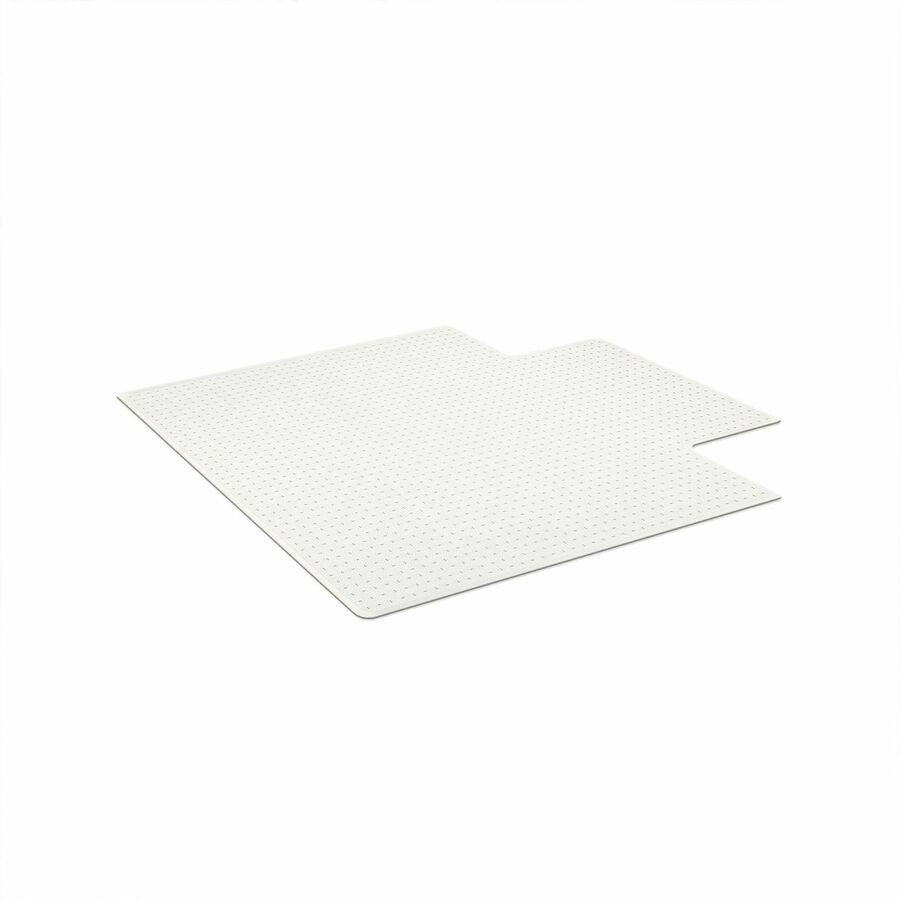 EverLife Light Use Chair Mat for Flat to Low Pile Carpet, Rectangular with Lip, 36 x 48, Clear