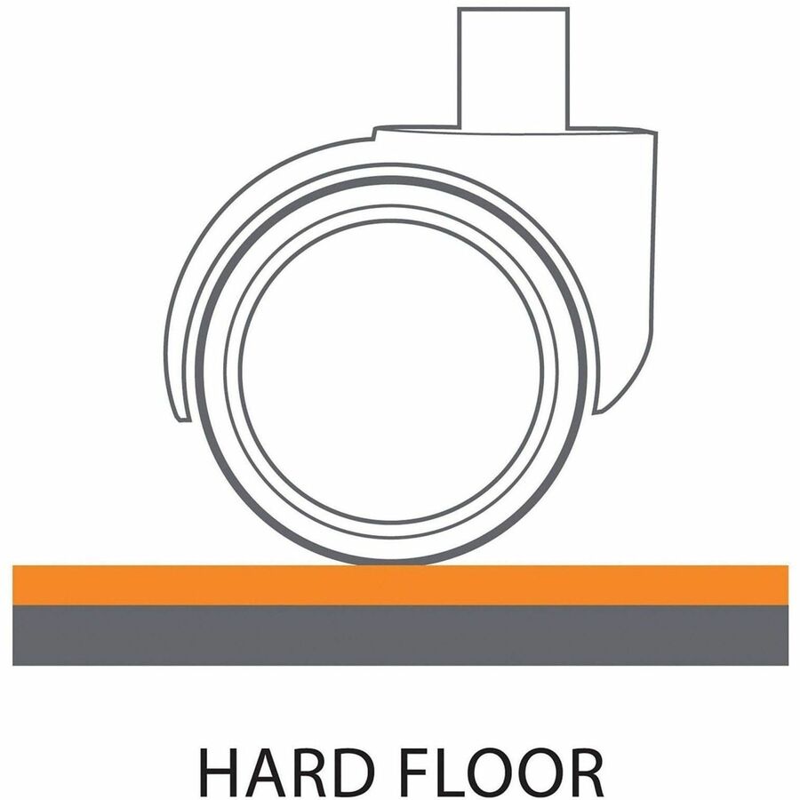 EverLife Chair Mat for Hard Floors, Light Use, Rectangular with Lip, 45 x 53, Clear