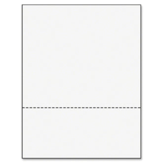 PrintWorks Professional Pre-Perforated Paper for Invoices, Statements, Gift Certificates & More - Letter - 8 1/2" x 11" - 20 lb Basis Weight - 500 / Ream - Sustainable Forestry Initiative (SFI) - Perforated - White - 