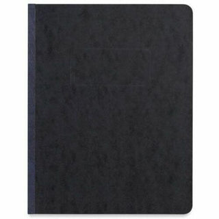 Pressboard Report Cover, Two-Piece Prong Fastener, 3" Capacity, 8.5 x 11, Black/Black