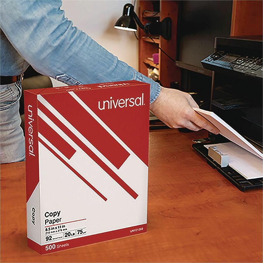 Copy Paper Convenience Carton, 92 Bright, 20 lb Bond Weight, 8.5 x 11, White, 500 Sheets/Ream, 5 Reams/Carton
