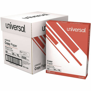 Copy Paper Convenience Carton, 92 Bright, 20 lb Bond Weight, 8.5 x 11, White, 500 Sheets/Ream, 5 Reams/Carton