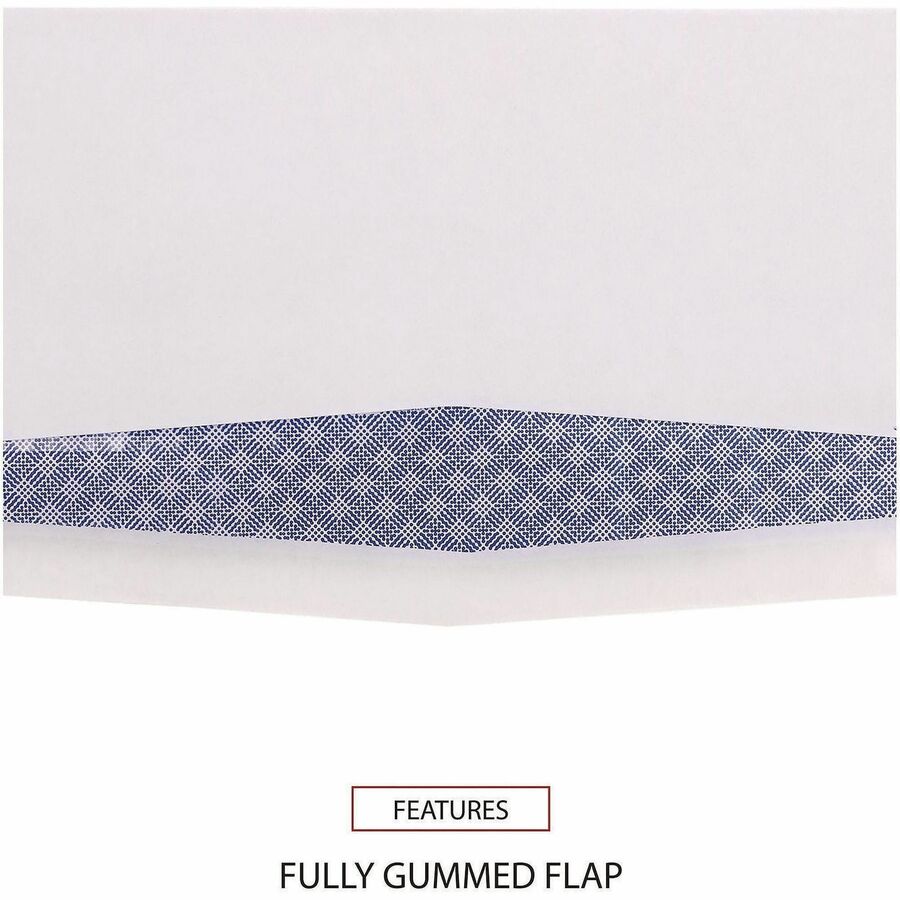 Double Window Business Envelope, #9, Commercial Flap, Gummed Closure, 3.88 x 8.88, White, 500/Box