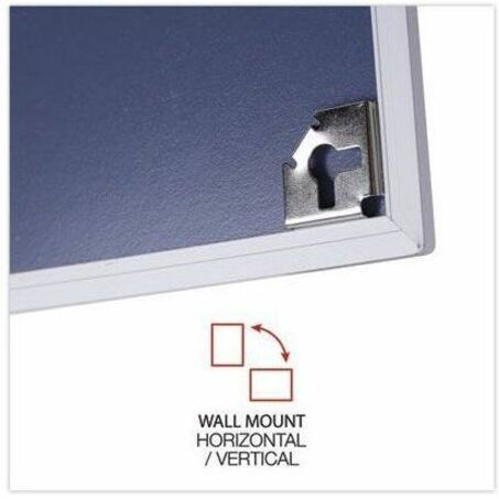 Melamine Dry Erase Board with Aluminum Frame, 48 x 36, White Surface, Anodized Aluminum Frame