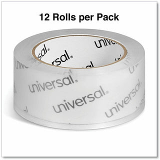 Deluxe General-Purpose Acrylic Box Sealing Tape, 3" Core, 1.88" x 109 yds, Clear, 12/Pack
