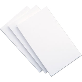 Unruled Index Cards, 3 x 5, White, 500/Pack