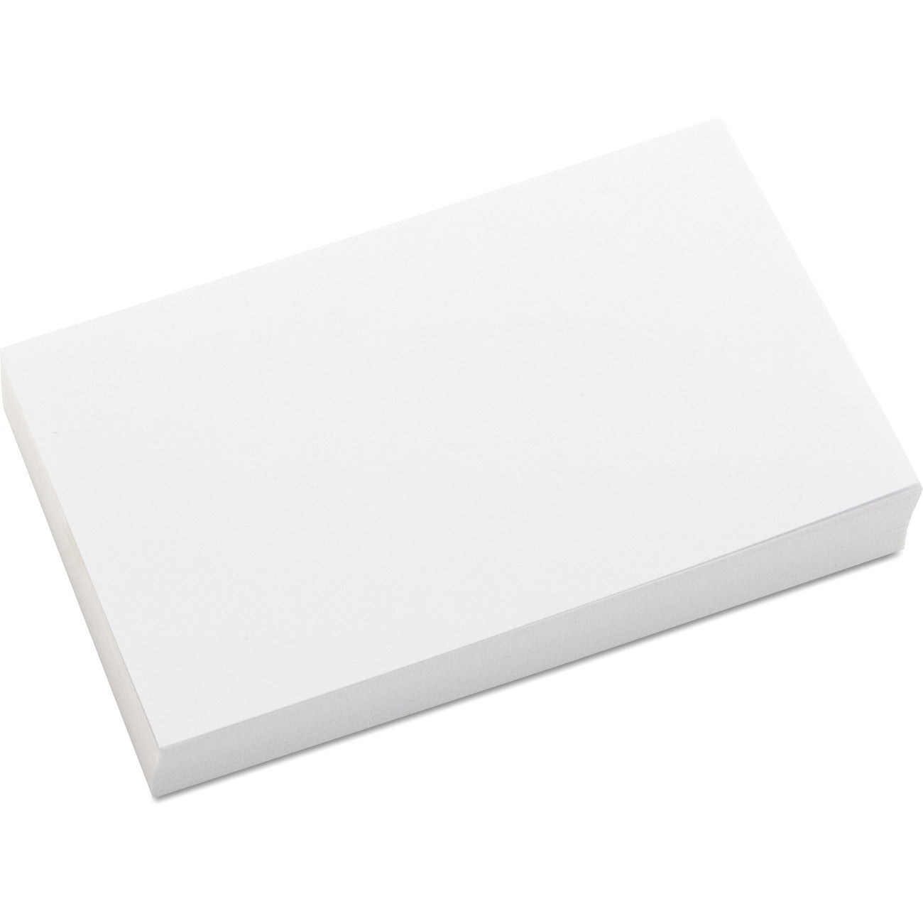 Unruled Index Cards, 3 x 5, White, 500/Pack