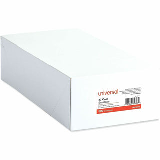 Kraft Coin Envelope, #7, Round Flap, Gummed Closure, 3.5 x 6.5, Light Brown Kraft, 500/Box