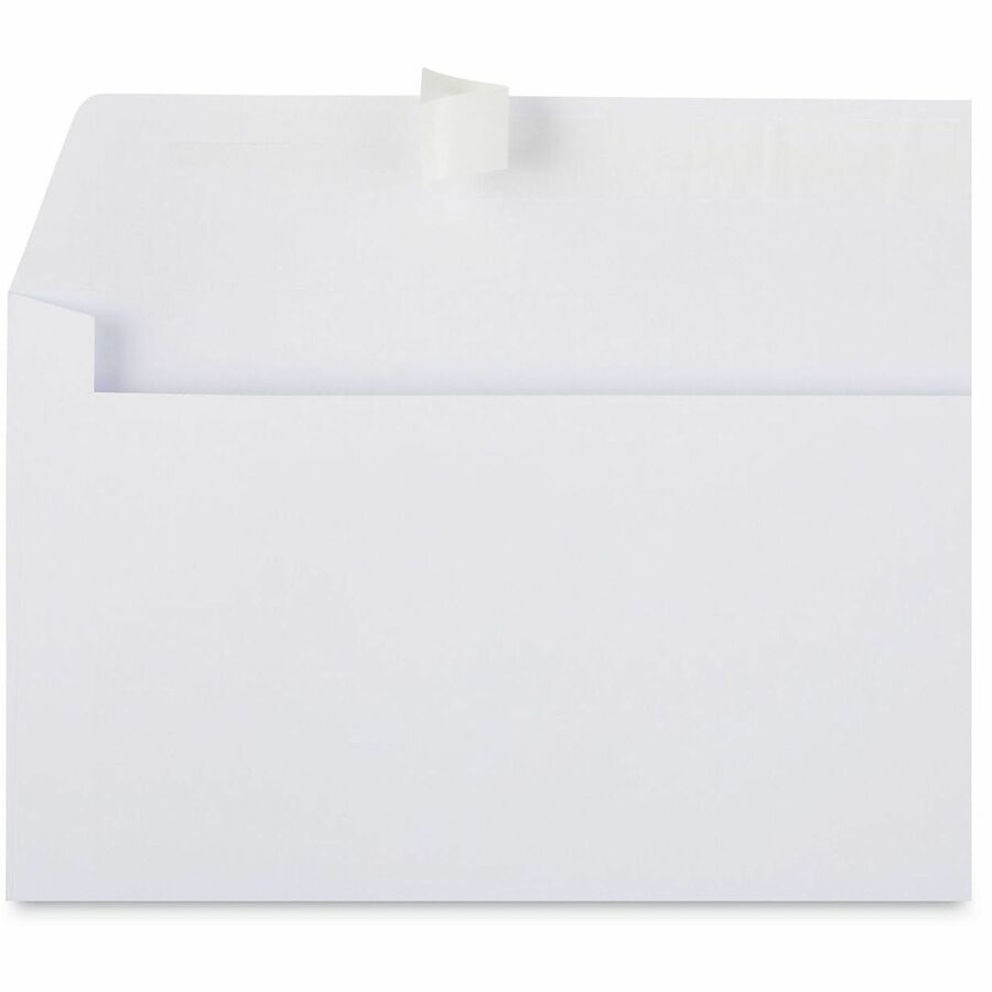 Peel Seal Strip Business Envelope, #10, Square Flap, Self-Adhesive Closure, 4.13 x 9.5, White, 500/Box
