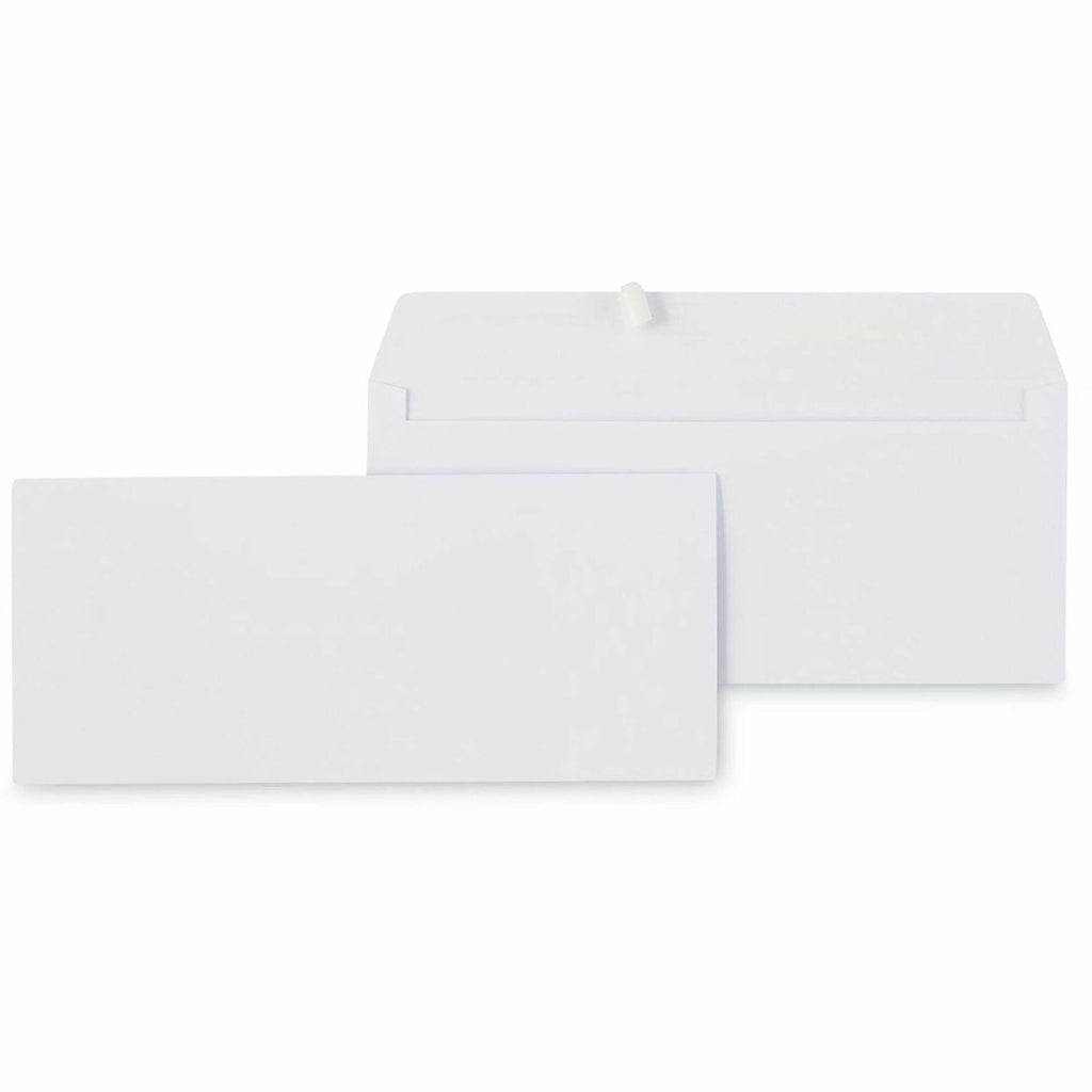 Peel Seal Strip Business Envelope, #10, Square Flap, Self-Adhesive Closure, 4.13 x 9.5, White, 500/Box
