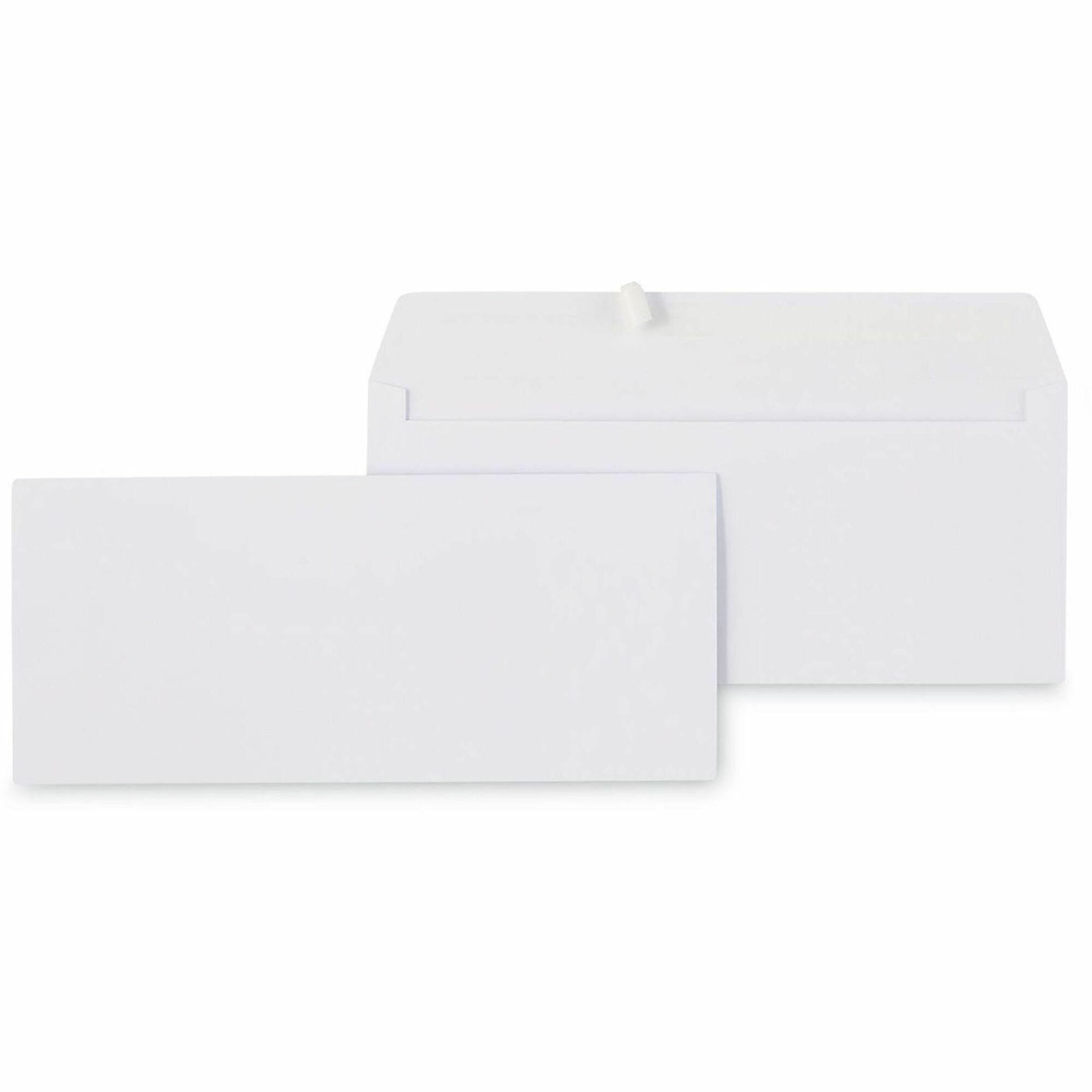 Peel Seal Strip Business Envelope, #10, Square Flap, Self-Adhesive Closure, 4.13 x 9.5, White, 500/Box