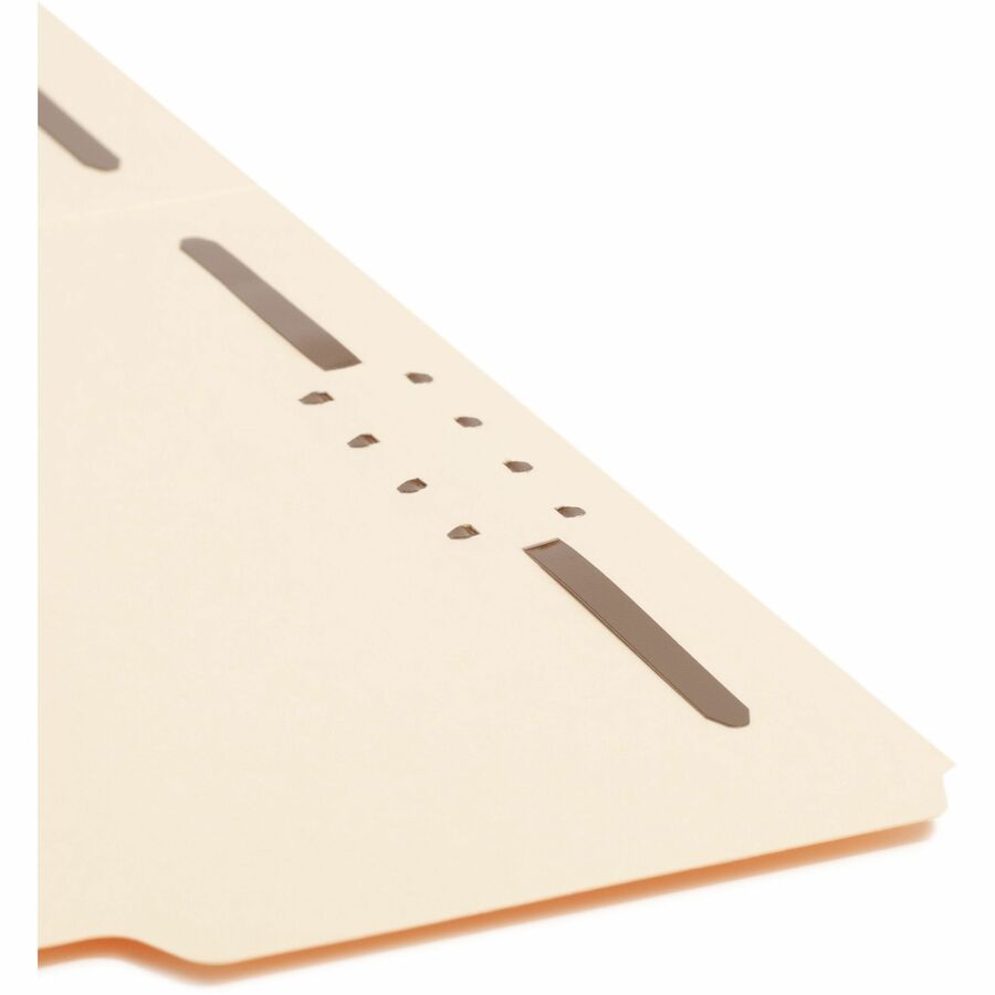 Top Tab Heavyweight Manila Fastener Folders, 0.75" Expansion, 2 Fasteners, Letter Size, Manila Exterior, 50/Box