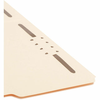 Top Tab Heavyweight Manila Fastener Folders, 0.75" Expansion, 2 Fasteners, Letter Size, Manila Exterior, 50/Box