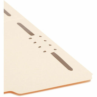 Top Tab Heavyweight Manila Fastener Folders, 0.75" Expansion, 2 Fasteners, Letter Size, Manila Exterior, 50/Box