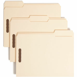 Top Tab Heavyweight Manila Fastener Folders, 0.75" Expansion, 2 Fasteners, Letter Size, Manila Exterior, 50/Box