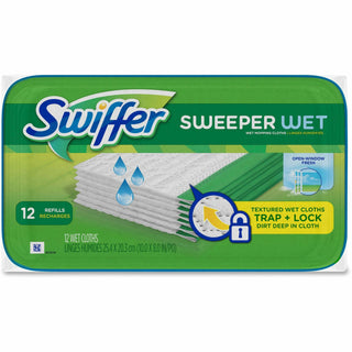 Swiffer Sweeper Wet Cloth, Sold as 1 Box, 12 Each per Box - 1