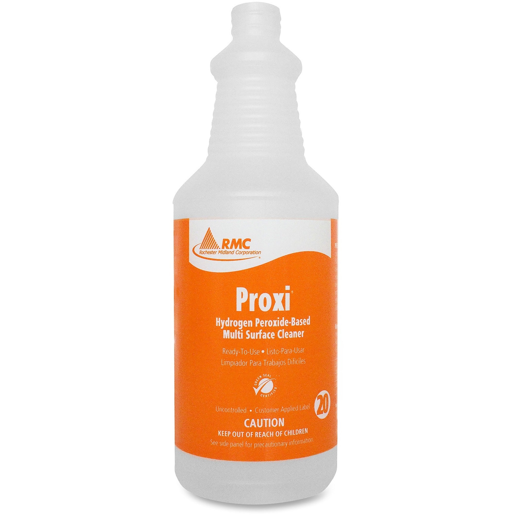 RMC Proxi Cleaner Dispenser Bottle - 1 Each - Frosted Clear - Plastic - 